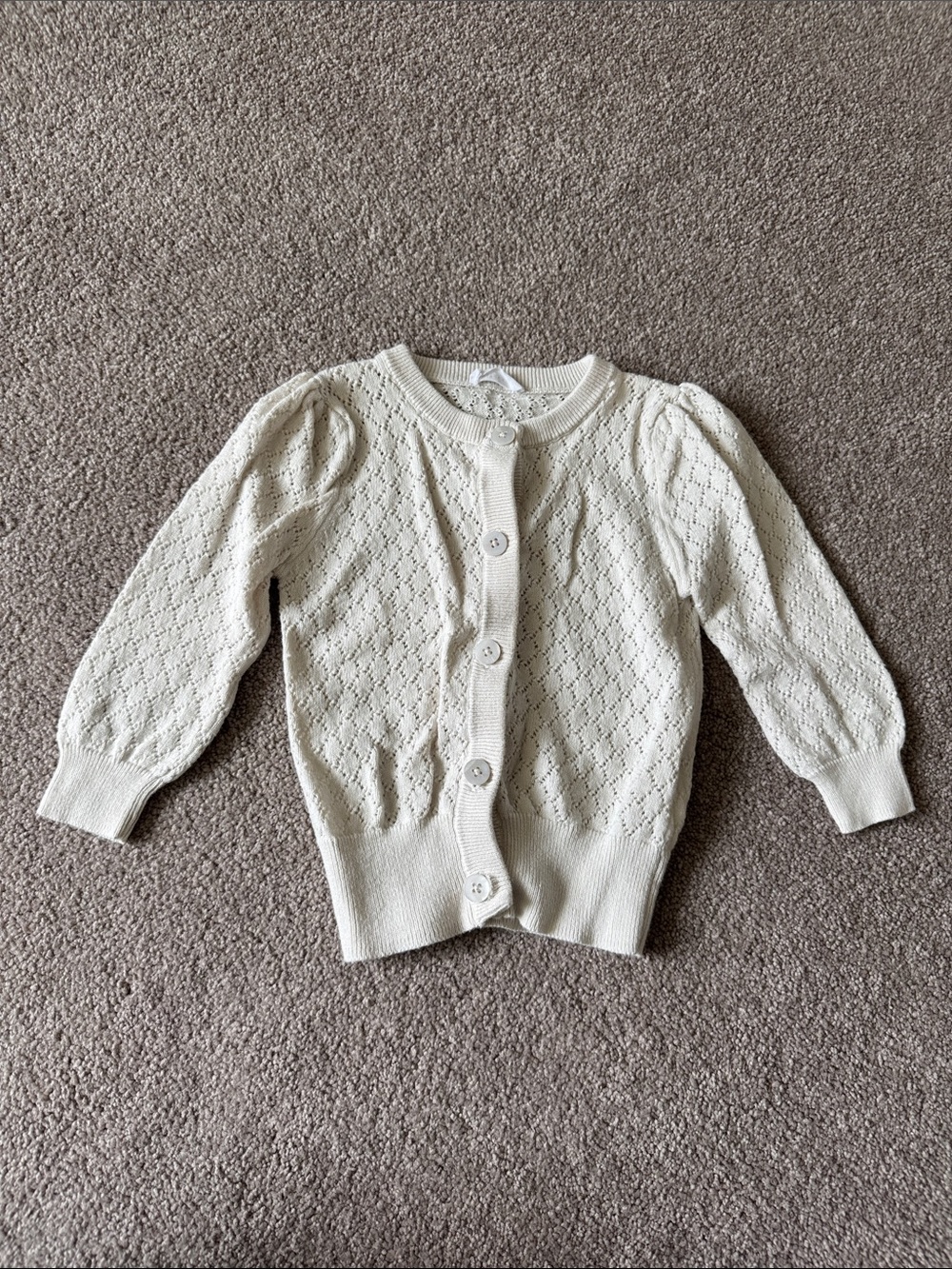 Jamie Kay Cream Button Cardigan